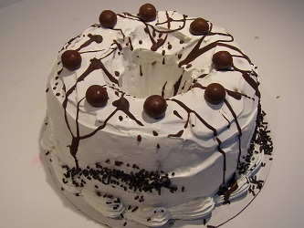 Chocolate Malt Bunt Cake